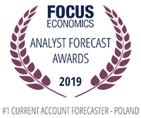 Focus Economics: Analyst Forecast Awards 2020 - #1 current account forecaster - Poland