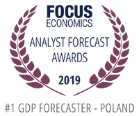 Focus Economics: Analyst Forecast Awards 2020 - #1 GDP forecaster - Poland