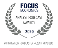Focus Economics: Analyst Forecast Awards 2020 - #1 inflation forecaster - Czech Republic