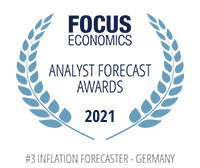 Focus Economics Analyst Forecast Awards 2021 - #3 Inflation Forecaster Germany
